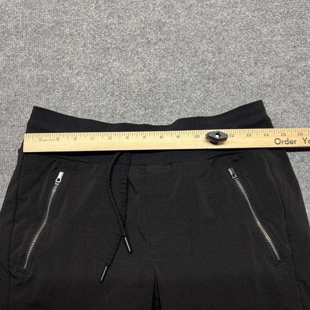 Athleta Jogger Pants Womens 6 Black Trekkie North Elastic Waist Zip Pockets - Picture 9 of 13